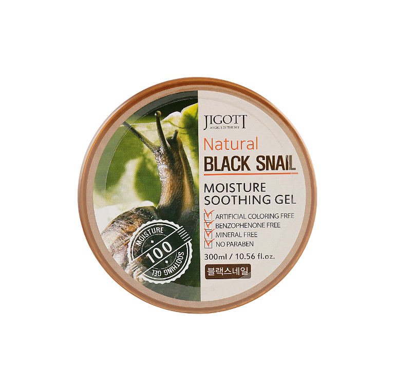 Levně Hydratační gel s výtažkem ze šnečího mucinu - Jigott Natural Black Snail Moisture Soothing gel
