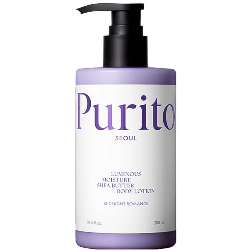 Levně Hydratační tělové mléko s Bambuckým máslem - Purito Seoul Luminous Moisture Shea Butter Body Lotion Midnight Romance