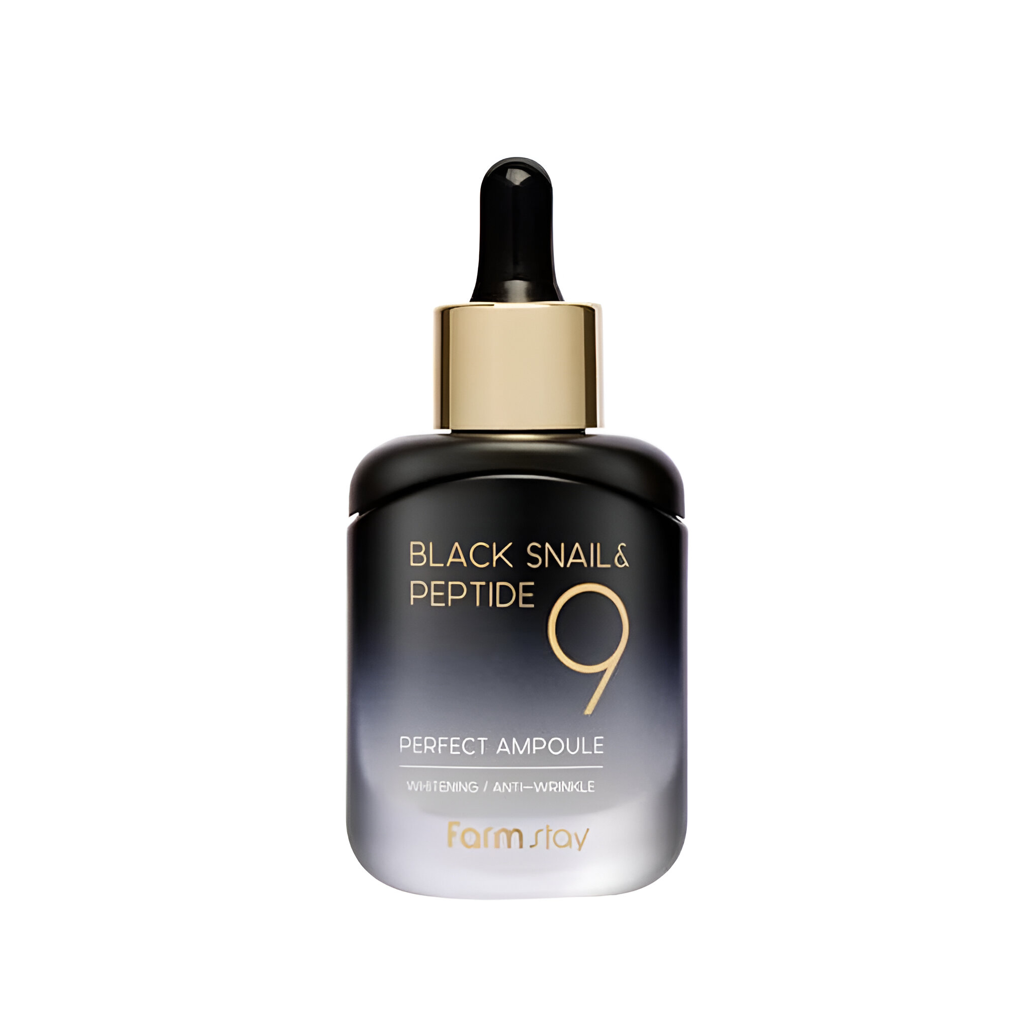 Zpevňující sérum s Peptidy a extraktem z mucinu černého hlemýždě - Farm Stay Black Snail&Peptide 9 Perfect Ampoule