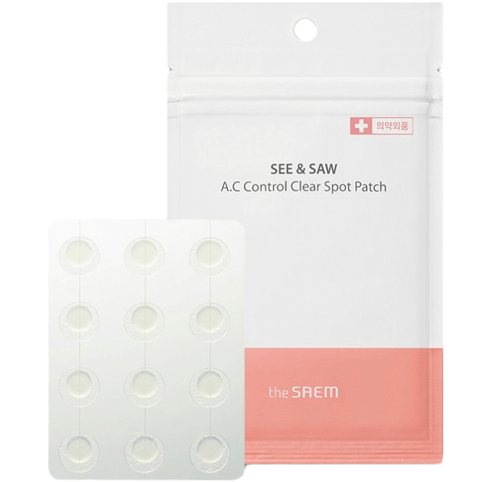 Levně Protizánětlivé náplasti na akné - The Saem See&Saw A.C Control Clear Spot Patch