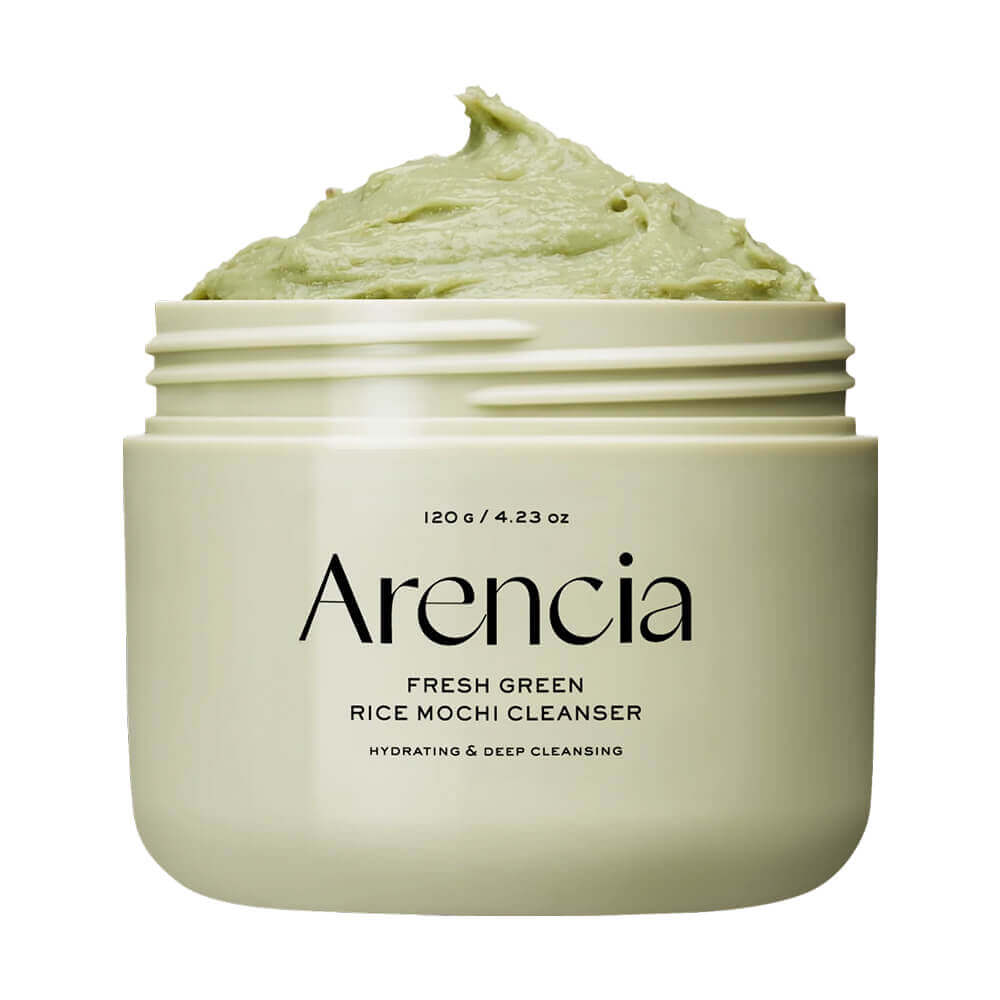 Zklidňující čistící gel s rýžovým práškem - Arencia Fresh Green Rice Mochi Cleanser
