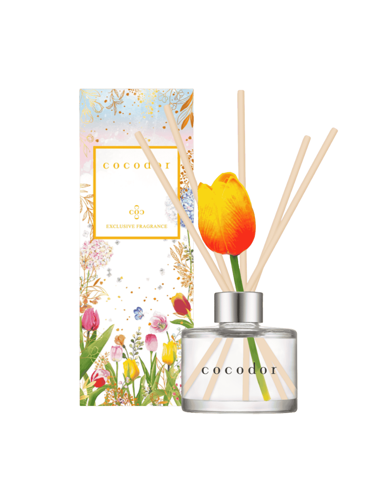 Levně Difuzér s vůní Vanilka&Santalové dřevo - Cocodor Tulip Flower Diffuser Vanila&Sandalwood