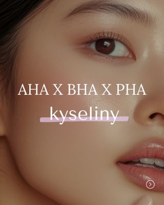 AHA x BHA x PHA - tři typy kyselin, které dokážou změnit tvoji pleť.✨ Každá funguje jinak, ale všechny mají jedno...