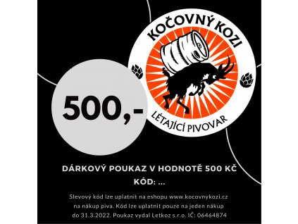 Dárkový poukaz na 500,-