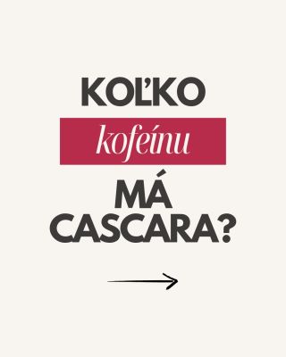 Určite si si už položil/a otázku… koľko kofeínu má vlastne cascara? 🧐 Pripravili sme si preto pre teba porovnanie s...
