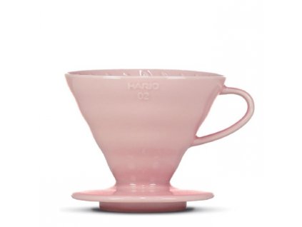 Hario V60-02 Ceramic Coffee Dripper Ružový + 40 filtrov