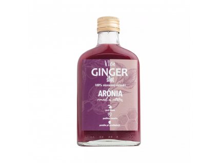 Ginger SHOT – 100% zázvorová šťava Arónia + Med + Citrón