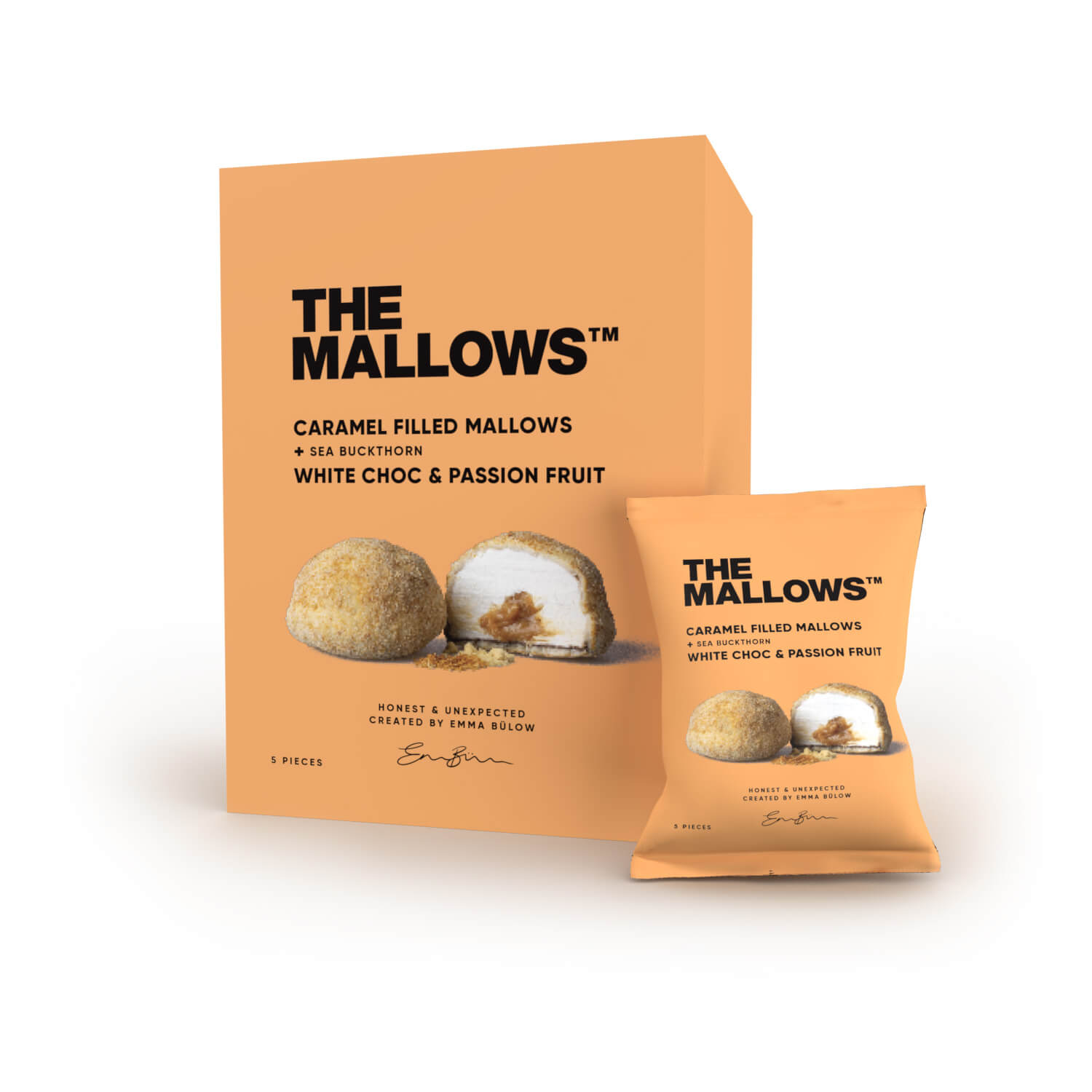 The Mallows White Choc & Passion Fruit 80 g