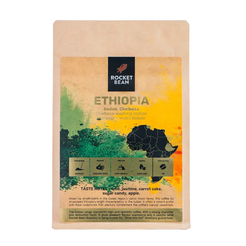 Ethiopia Gedeb, Chelbessa, 200g, filter, Rocket Bean