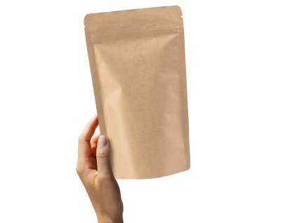 Sáček na kávu hnědý  kraftový s ventilem