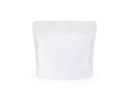 Prémiový papírový doypack se zipem bílý