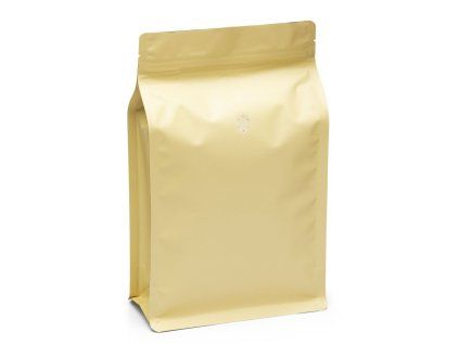 Sáček s plochým dnem, vanilkový matný, ZIP, ventil, 250 g
