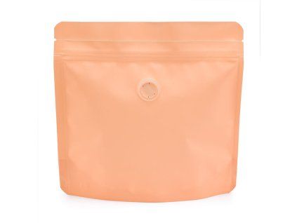 Doypack ZIP, Peach Fuzz supermat, ventil