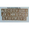 Šablony - lesklá lepenka, abeceda, 26 písmen,Gothic nebo Army