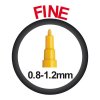 yellow uni px 21 paint marker fine tip [2] 1421 p