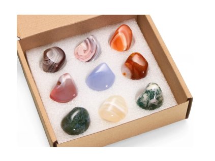 Csiszolt kövek gyűjteménye – Achát