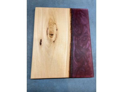 Lipové prkénko s fialovou ghost pryskyřicí