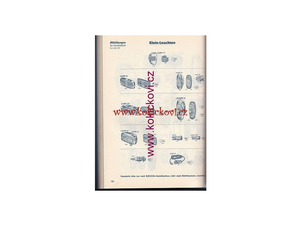 Bosch Katalog Nahradnich Auto Moto Dilu 1952 Antikvariat