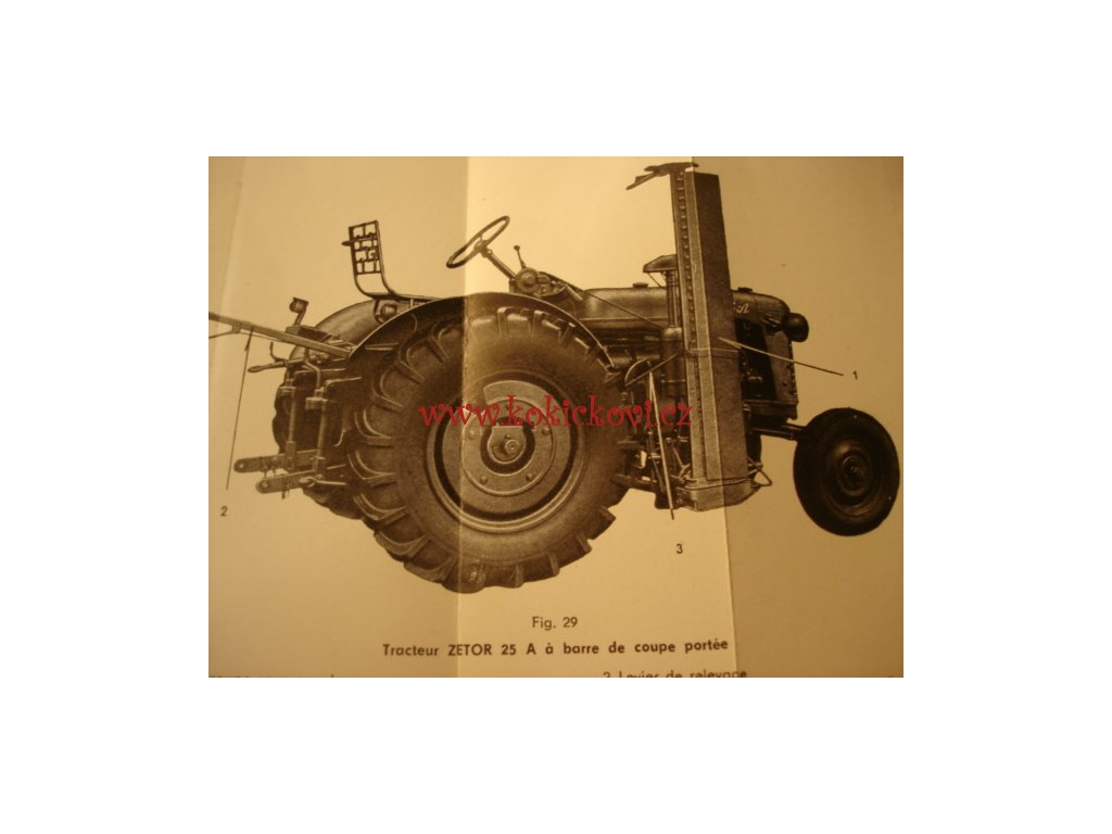 Zetor 25 A 25 K diesel - návod k obsluze traktorů - 1961 - ŠPANĚLSKY