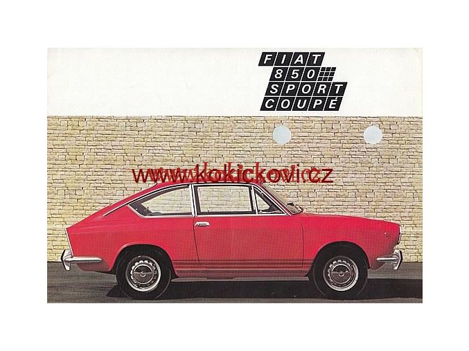PROSPEKT FIAT 850 SPORT COUPÉ POŠKOZENO POPISEK