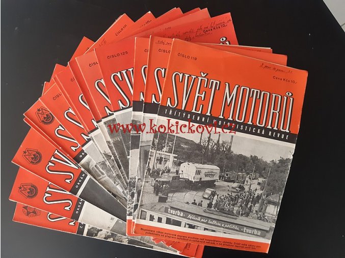 6. ROČNÍK SVĚT MOTORŮ 1952 JAWA TATRA OGAR NEÚPLNÝ ROČNÍK