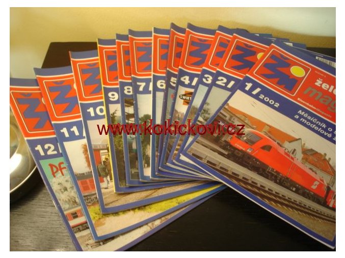 ŽELEZNIČNÍ MAGAZÍN 2002 ŽELEZNIČNÍ MODELÁŘSTVÍ KOMPLETNÍ ROČNÍK