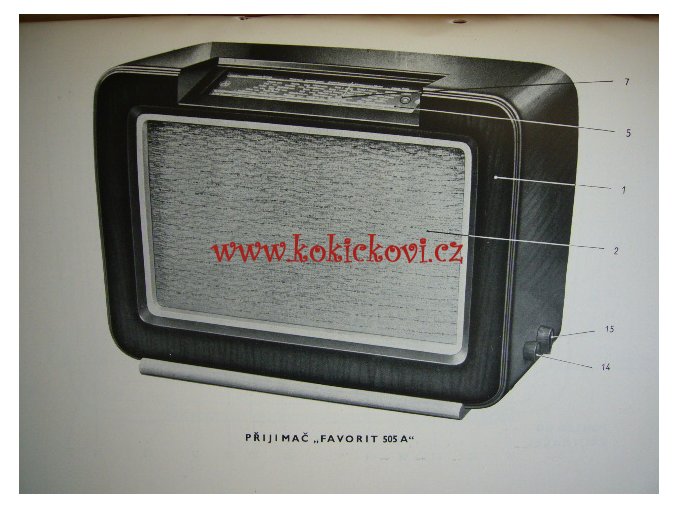 FAVORIT 505 A RÁDIO TESLA, TECHNICKÝ POPIS