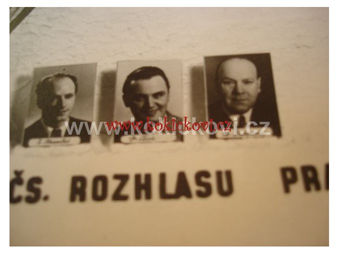 HLASATELÉ A INSPEKTOŘI ČS ROZHLASU 1947 PODPISY