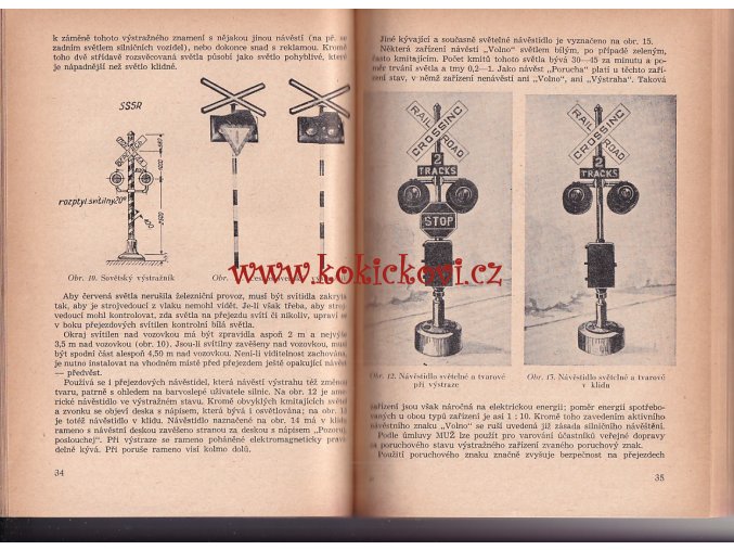 ZABEZPEČENÍ ŽELEZNIČNÍCH PŘEJEZDŮ ČSD I SVĚT 1953