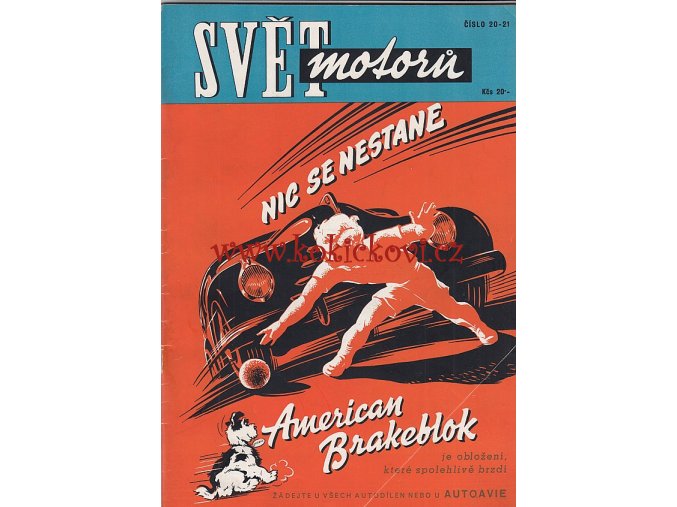 SVĚT MOTORŮ 1947 - 1. ROČNÍK - NESVÁZÁNO - NEKOMPLETNÍ VIZ POPISEK