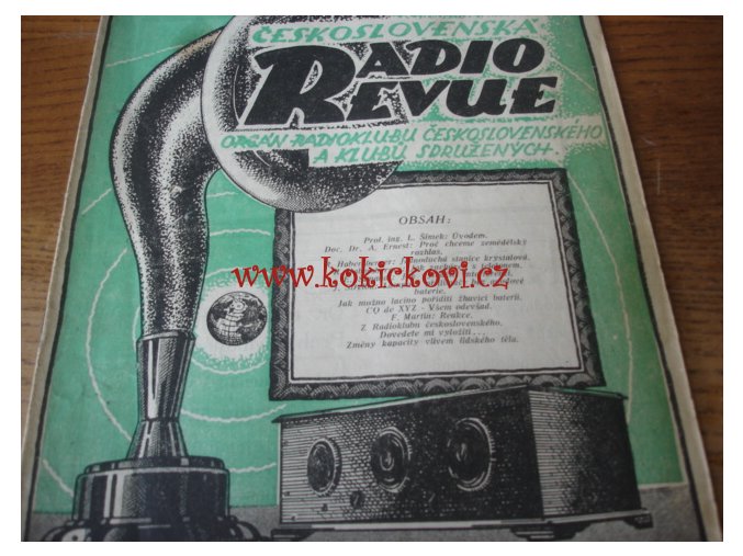 Československá radiorevue ROČNÍK 1925 - Č.1,3,4,8,9,