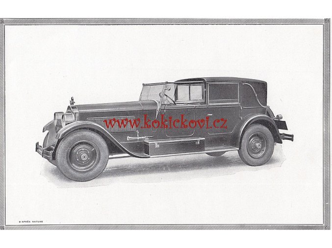 CABRIOLET CHASSIS PACKARD STARÉ REKL. VYOBRAZENÍ