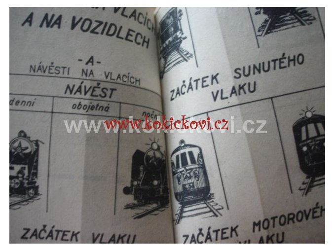 ŽELEZNIČNÍ NÁVĚSTI A ZNAMENÍ 1956