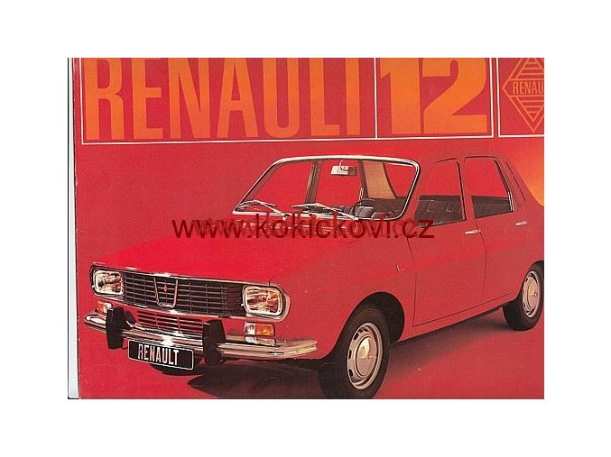 RENAULT 12 4 STRANY A4 REKLAMNÍ PROSPEKT NĚMECKY