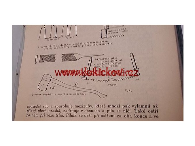 LESNICKÁ PRÁCE - 18. ROČNÍK  1939 uvnitř dřevorubecké nástroje