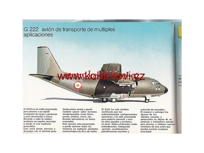 VOJENSKÉ DOPRAVNÍ LETADLOAERITALIA G222 - C-27A SPARTAN