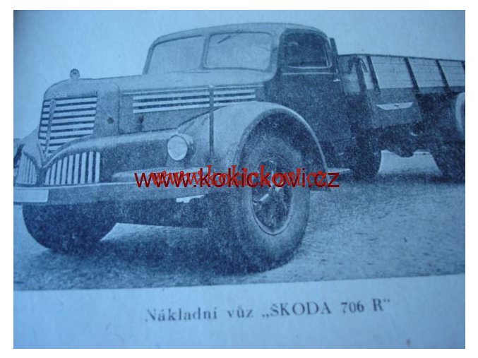 ŠKODA 706 R, 706RS A AUTOBUS 706RO SEZNAM DÍLŮ 1955 LIAZ