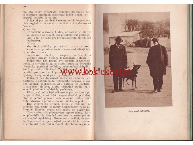 POLICEJNÍ PES, JEHO VÝCHOVA A VÝCVIK  PRAHA 1922