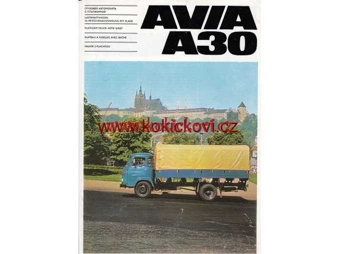 AVIA A30 REKLAMNÍ PROSPEKT 4 STRANY A4 198?