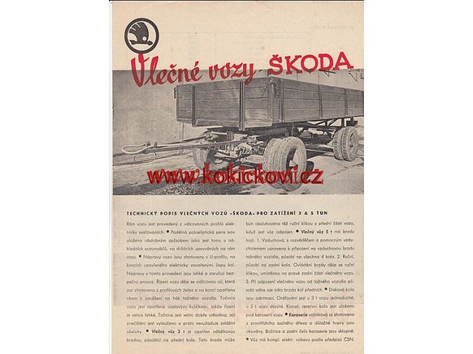 VLEČNÉ VOZY ŠKODA 3 A 5 TUN 194?