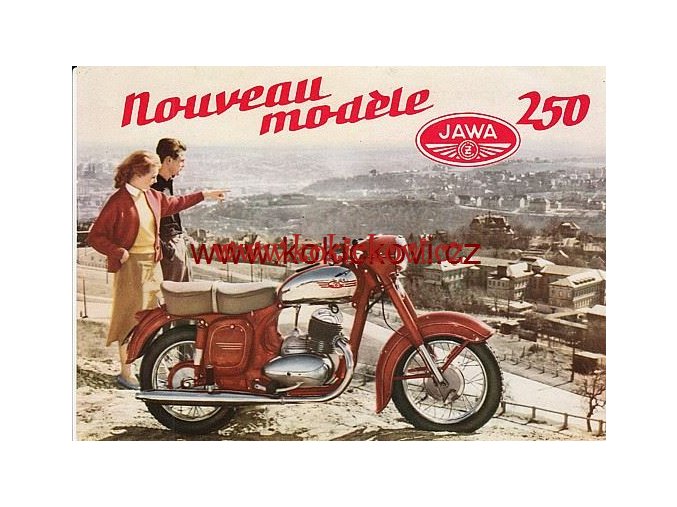 MOTOCYKL JAWA 250 - ORIGINÁLNÍ BAREVNÝ PROSPEKT