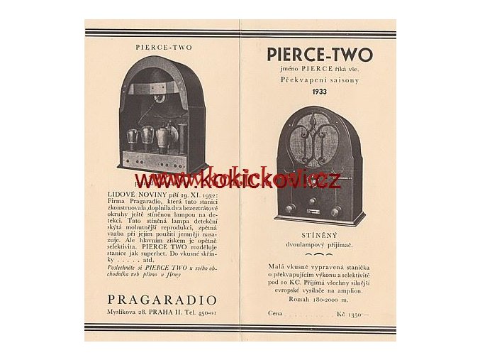 PRAGARADIO PIERCE TWO THREE 2 PROSPEKTY RUDOLF PAZDERKA