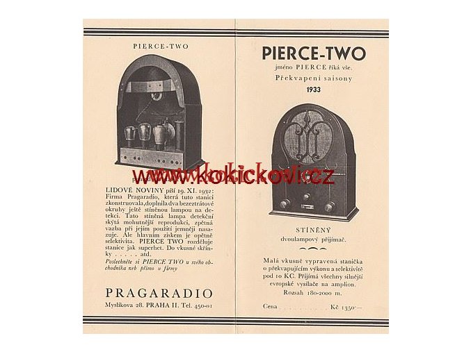 PRAGARADIO PIERCE TWO THREE 2 PROSPEKTY RUDOLF PAZDERKA