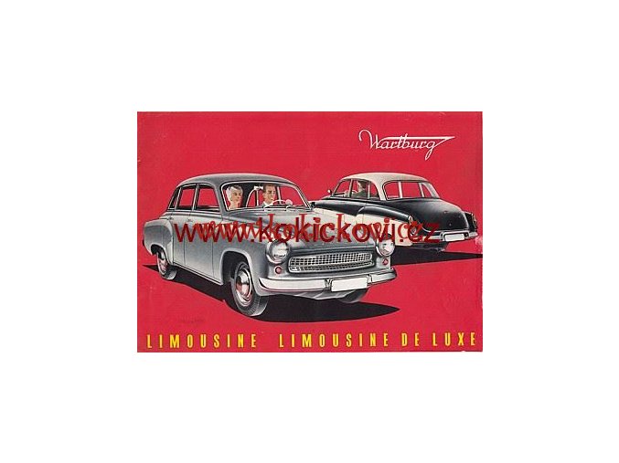 ORIGINÁL PROSPEKT WARTBURG LIMOUSINE DE LUXE FORMTÁ A4