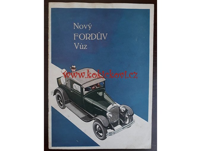 FORDŮV KATALOG VOZŮ FORD ROADSTER AJ.