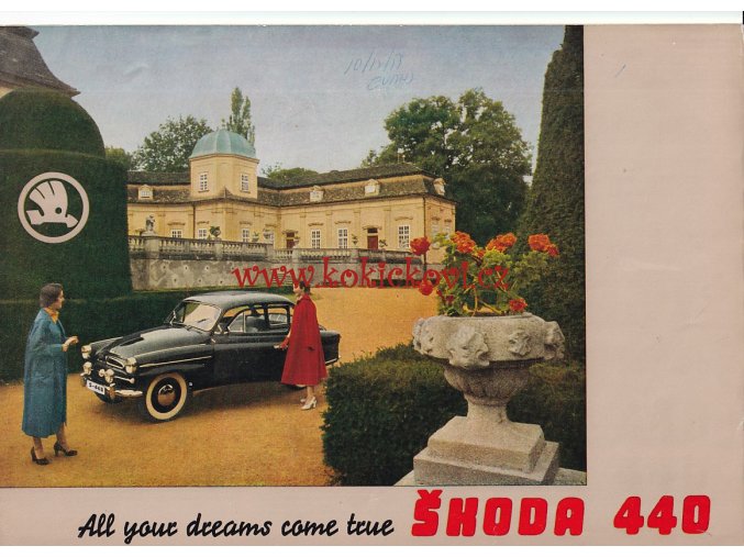 ŠKODA 440 REKLAMNÍ PROSPEKT Z ROKU 1957 ORIGINÁL STRAN 6 A4
