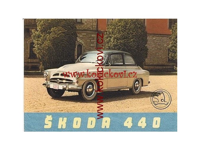 ŠKODA 440 ORIGINÁLNÍ PROSPEKT ROK 1957 A5 ROZKLÁDACÍ A5