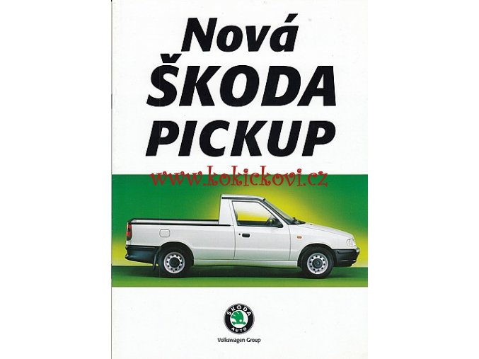 ŠKODA PICK UP REKLAMNÍ PROSPEKT 1996 - 12 STRAN A4 PĚKNÝ ČISTÝ STAV