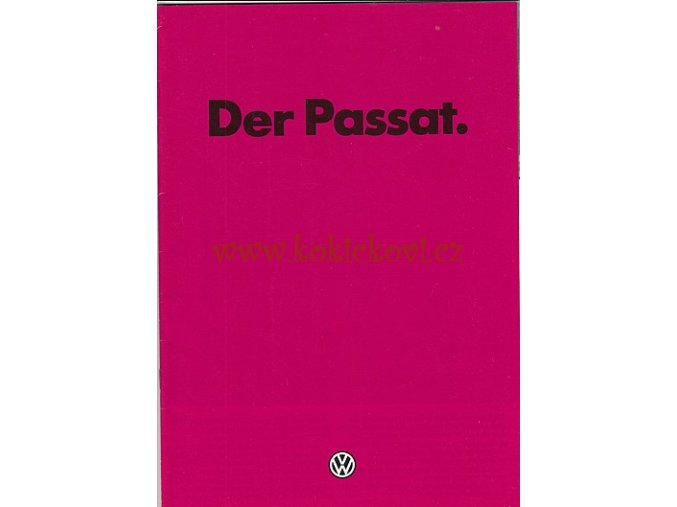 DER PASSAT 1981 VOLKSWAGEN REKLAMNÍ PROSPEKT 32 STRAN VZORNÍK BAREV