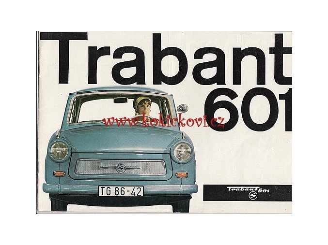 TRABANT 601 VELKÝ PROSPEKT 12 STRAN A4 NALEŽATO HŘBET NATRŽEN